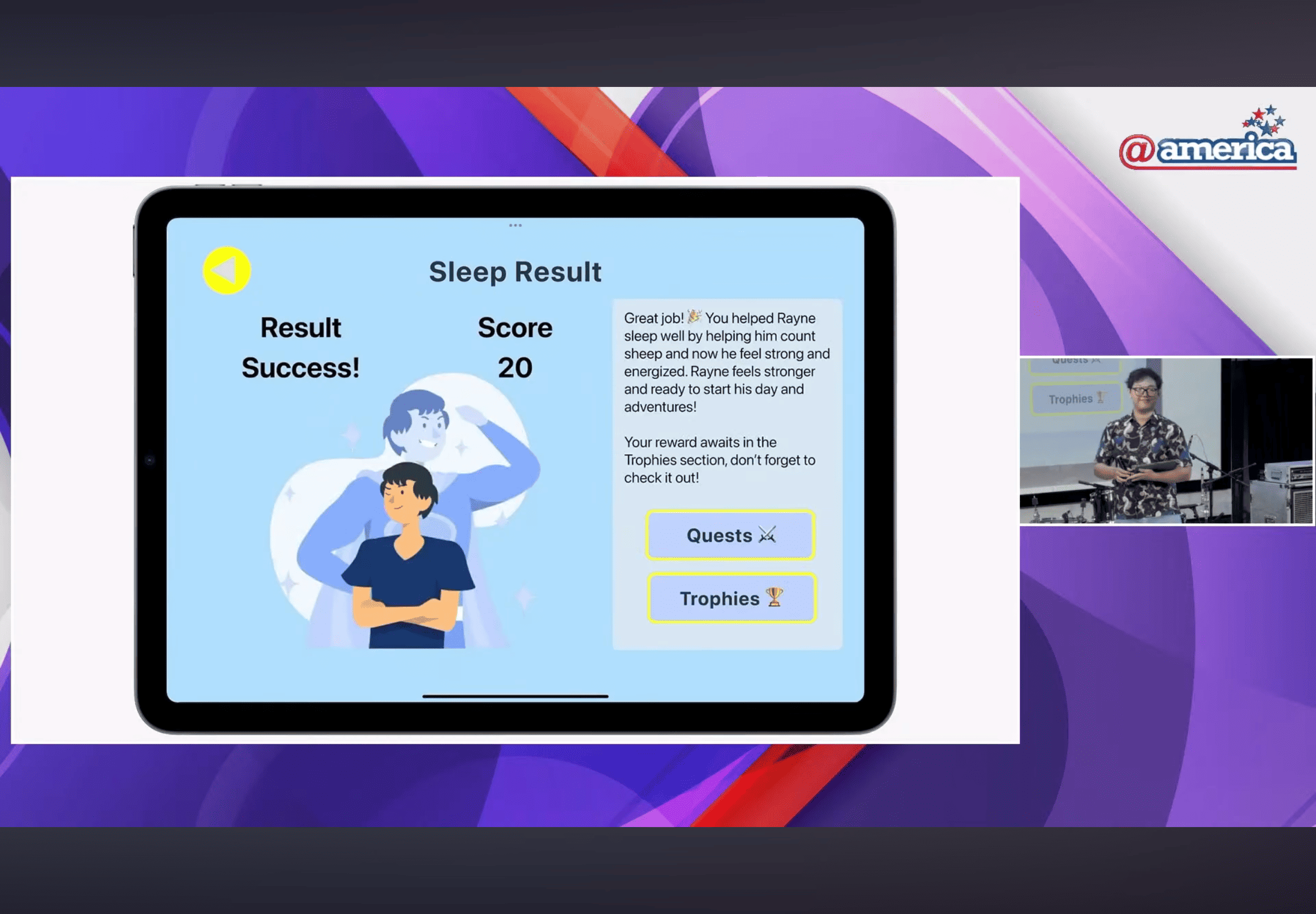 My showcase to @America audiences